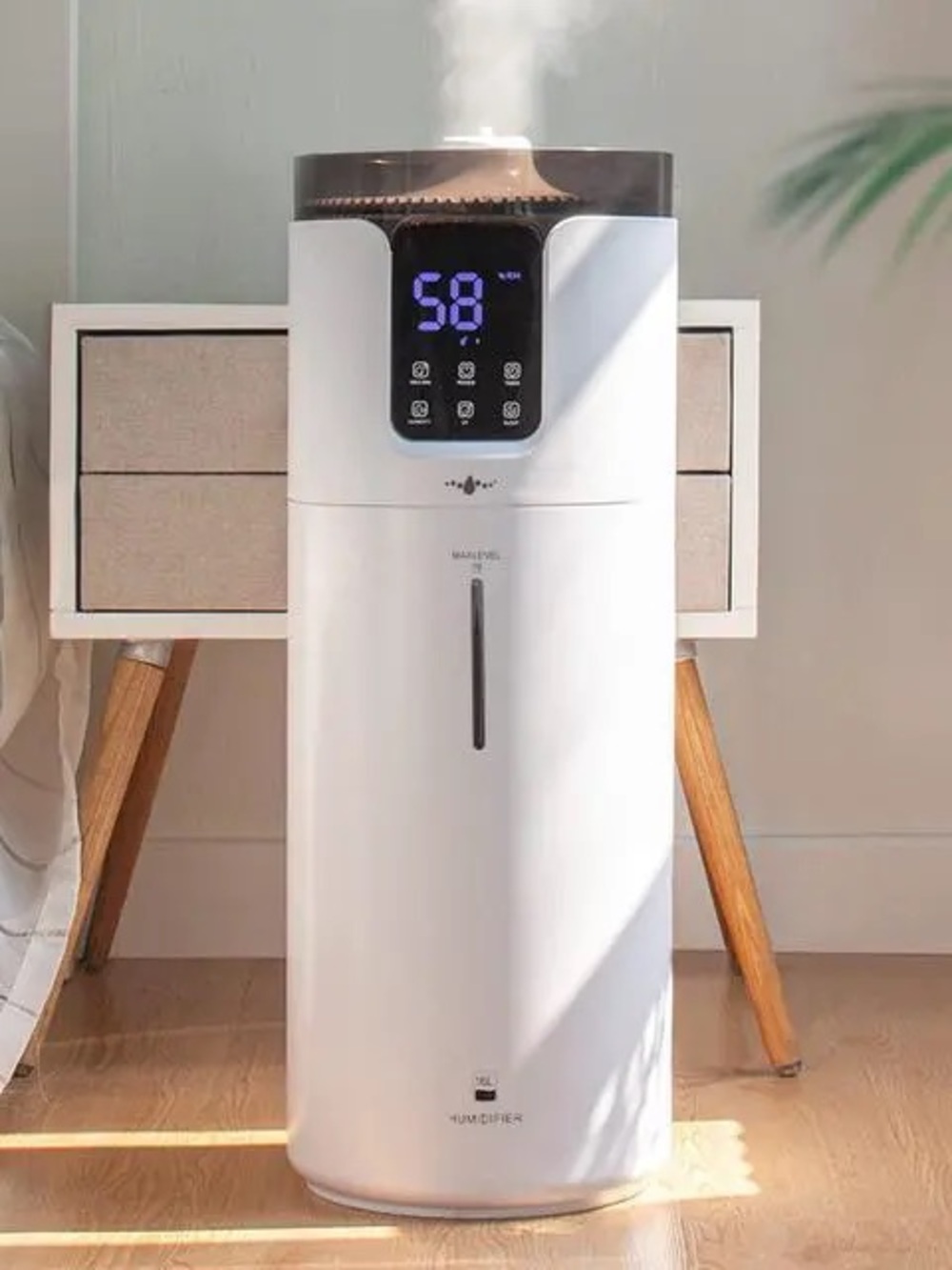 Lacidoll LCDJSQ-J19 Ultrasonic Cool Mist Humidifier 16L‎ 4.2Gal White Tower